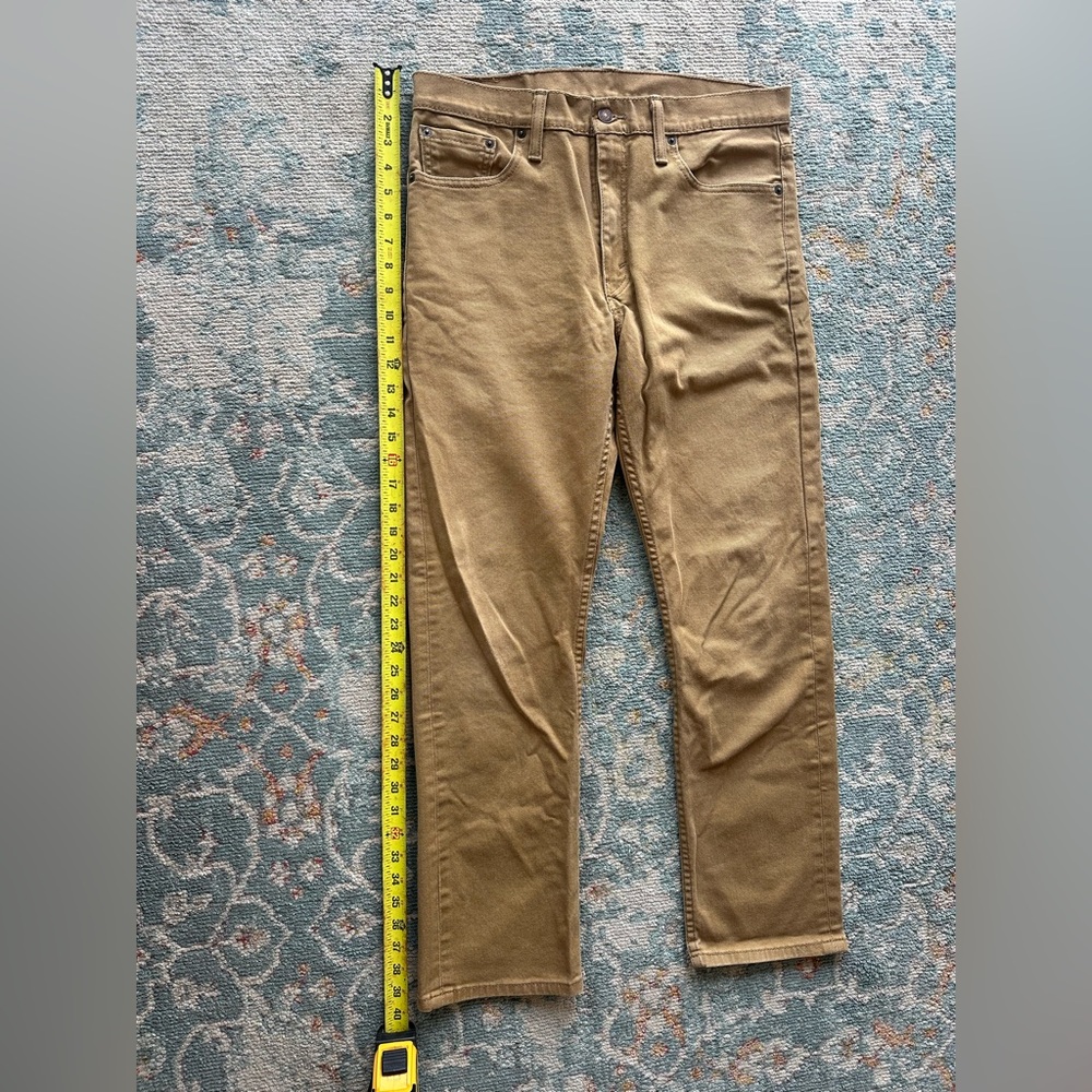 Men's Skinny Jeans in Tan - Picture 1 of 8